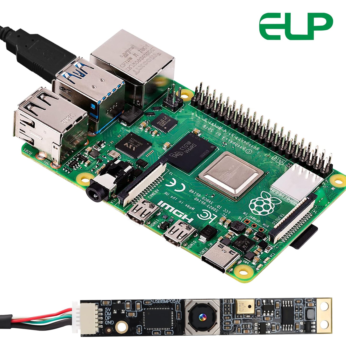 8mp Auto Focus USB Camera with Microphone Mini PC Camera for Computer 4K lightburn Camera for Laser Engraver Mini Strip Webcam Board CCTV USB Surveillance Camera for Raspberry Pi Laptop