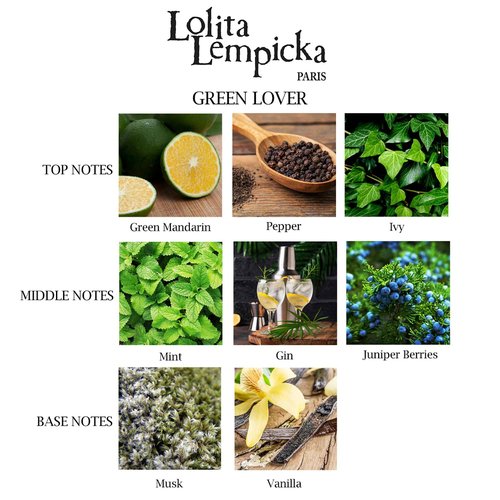 Lolita Lempicka Green Lover Eau De Toilette Spray for Men - Fresh Masculine Scent w/ Notes of Gin, Juniper, & Peppermint - Ideal for Daily Wear and Special Events - 3.4 Oz
