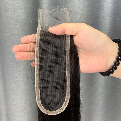 SKINLIKE Real HD Swiss Lace Closure Human Hair 2x6 Lace Closure with Clean Hairline Much More Density Full Cuticle Aligned Brazilian Human Hair Body Wave Style (22inch, HD BW 2x6 lace closure)