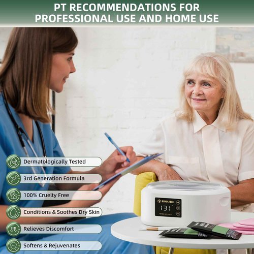 BUMPLYBEE Paraffin Wax Machine for Hand and Feet - 3500ml Hand Wax Paraffin Machine with 8 Pcs Aloe Vera Paraffin Bath, Moisturizing and Exfoliating