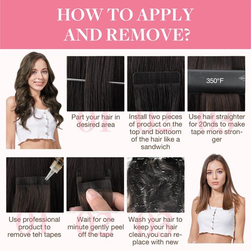 GOO GOO Tape in Hair Extensions Human Hair, 1B/19/1B Natural Black to Light Blonde, 22inch 50g 20pcs, Skin Weft Seamless Invisible, Silky Straight with Thick Ends, Remy Human Hair