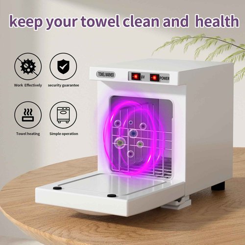 Towel Warmer, 5L Small Hot Towel Warmers for Spa, Towel heater for Facials and Towel Warmer Esthetician. (White)