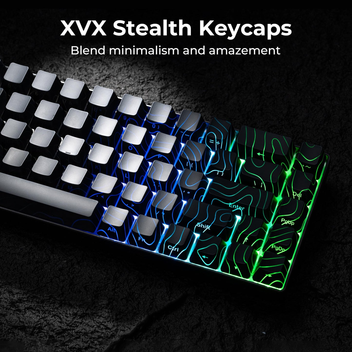XVX HE68 Max Rapid Trigger Keyboard 60% Percent,Hall Effect Keyboard with Gateron Magnetic Jade Max Switch,CNC Aluminum Frame Custom Mechanical Key Board for PC/Laptop/Xbox/PS4/PS5, Black Phantom