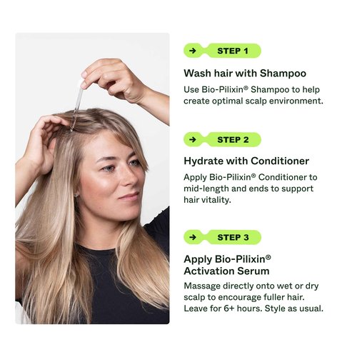 Scandinavian Biolabs Bio-Pilixin® Routine For Women | Helps with Hair Shedding, Nurtures Hair Follicles, Enhances Hair Strength, Repairs Damaged Hair, Clinically Tested, Dermatologically Approved