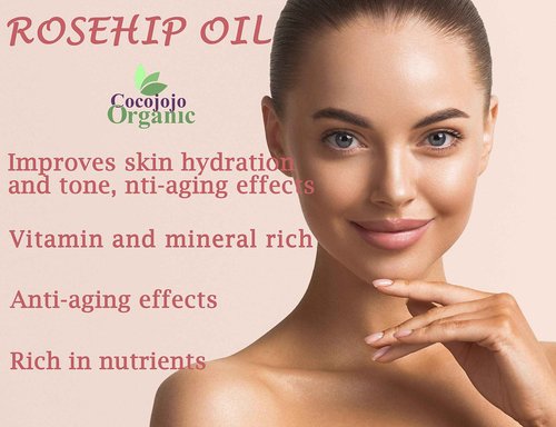 Dr Joe Lab Rosehip Oil for Face, Rosehip Oil, Pure Unrefined Cold Pressed All Natural for Hair Skin Face Body Nails - 32 Oz