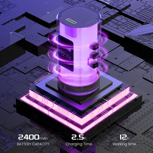 Tattoo Gun Wireless tattoo machine, 2400mAh Rotary Tattoo Machine with 7 stroke length Options, Pro Tattoo Guns with Motor Power reliable for all kinds of needles, ink (One Battery)