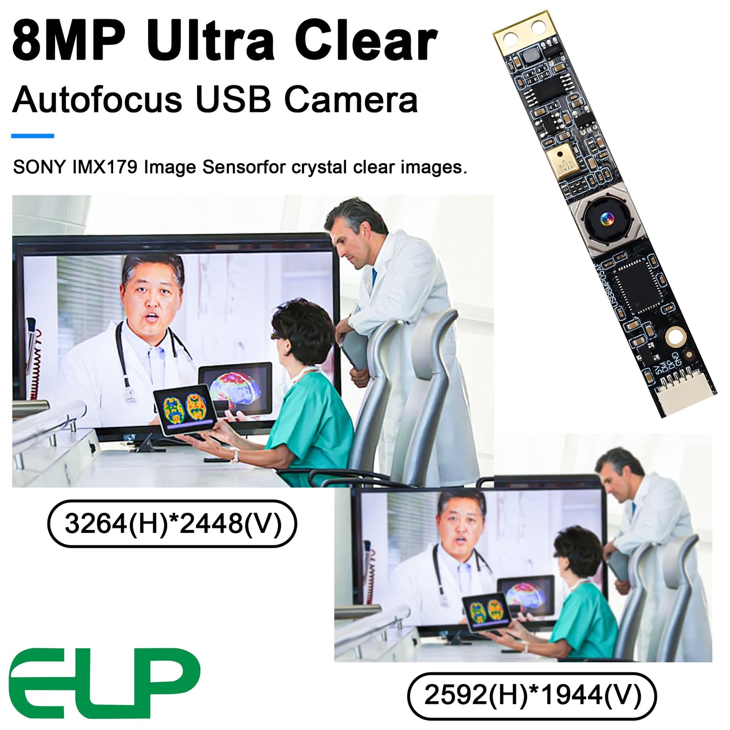 8mp Auto Focus USB Camera with Microphone Mini PC Camera for Computer 4K lightburn Camera for Laser Engraver Mini Strip Webcam Board CCTV USB Surveillance Camera for Raspberry Pi Laptop