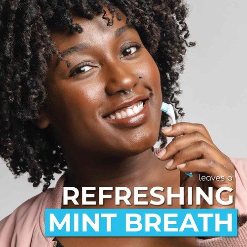 Brushee - The Evolution of Oral Care | 4-in-1 Tool (Paste + Brush + Floss + Pick) | Individually Wrapped | Disposable | Prepasted Travel Toothbrushes | Small Adult Toothbrush - (120-Pack)