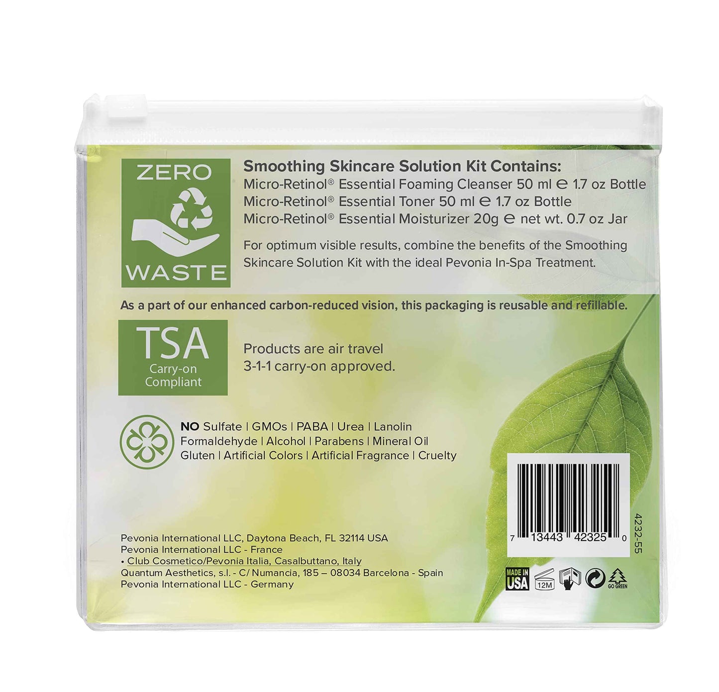 PEVONIA Micro-Retinol Trial Kit - Smoothing Skincare Solution, 11.68 fl. oz.