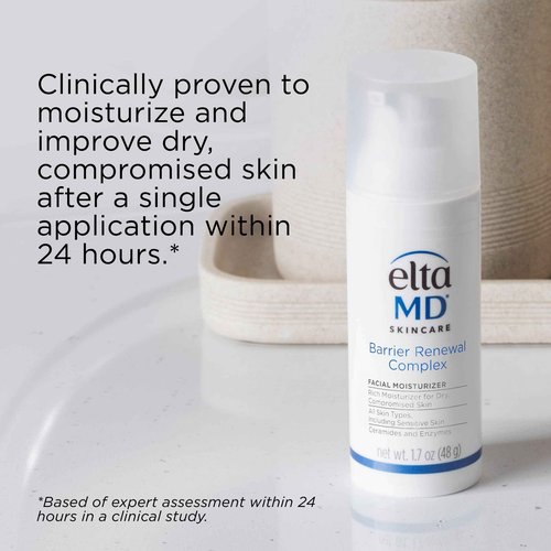 EltaMD Barrier Renewal Complex Face Moisturizer for Dry Skin, Sensitive Skin Moisturizer for Face, 1.7 oz Pump