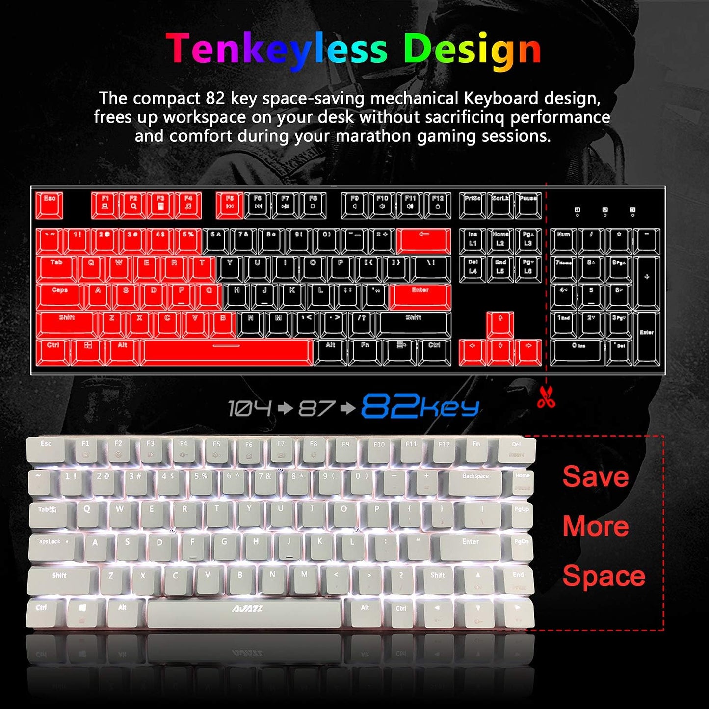 ZIYOU LANG Wired Gaming Keyboard and Mouse,3 in 1 Gaming Set,Green LED Backlit Mechanical Keyboard,12K DPI Superlight Gaming Mouse,Large Mouse Pad for PC Gamer