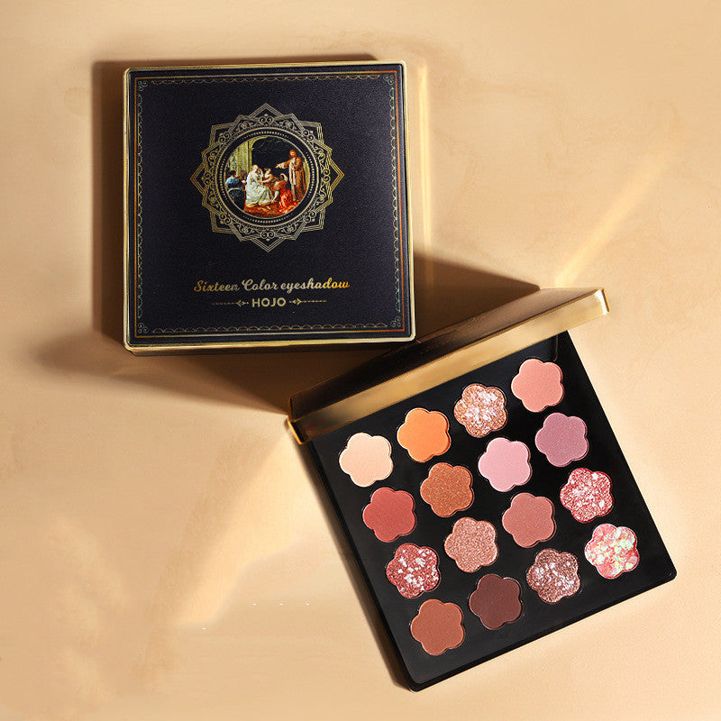 Greek Eyeshadow Palette 16 Colors Matte Shimmer Glitter Eye Makeup US