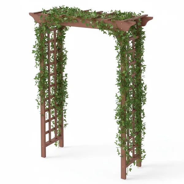 Wooden Wedding Arch - Sturdy Trellis for Garden Events