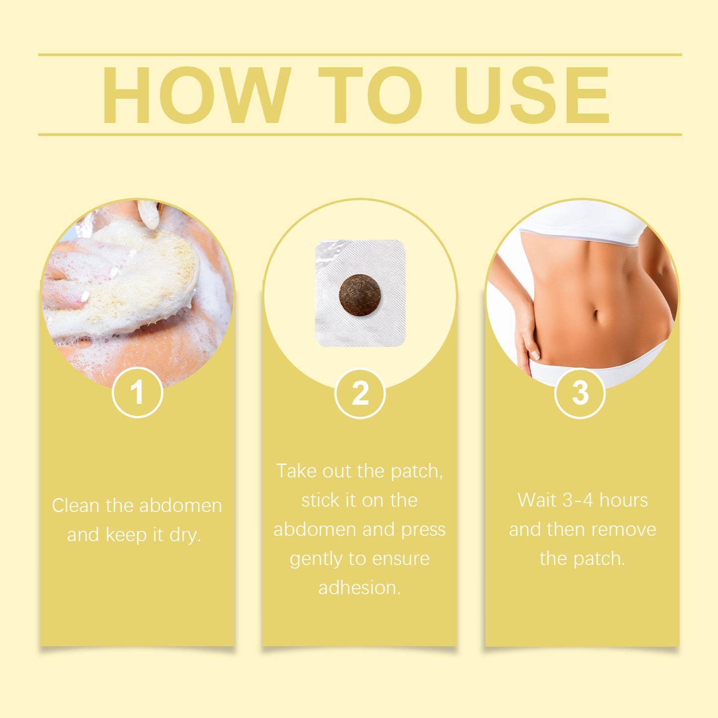 Firming Body Care Patches with Ginseng & Antler Extract - 7 Pieces