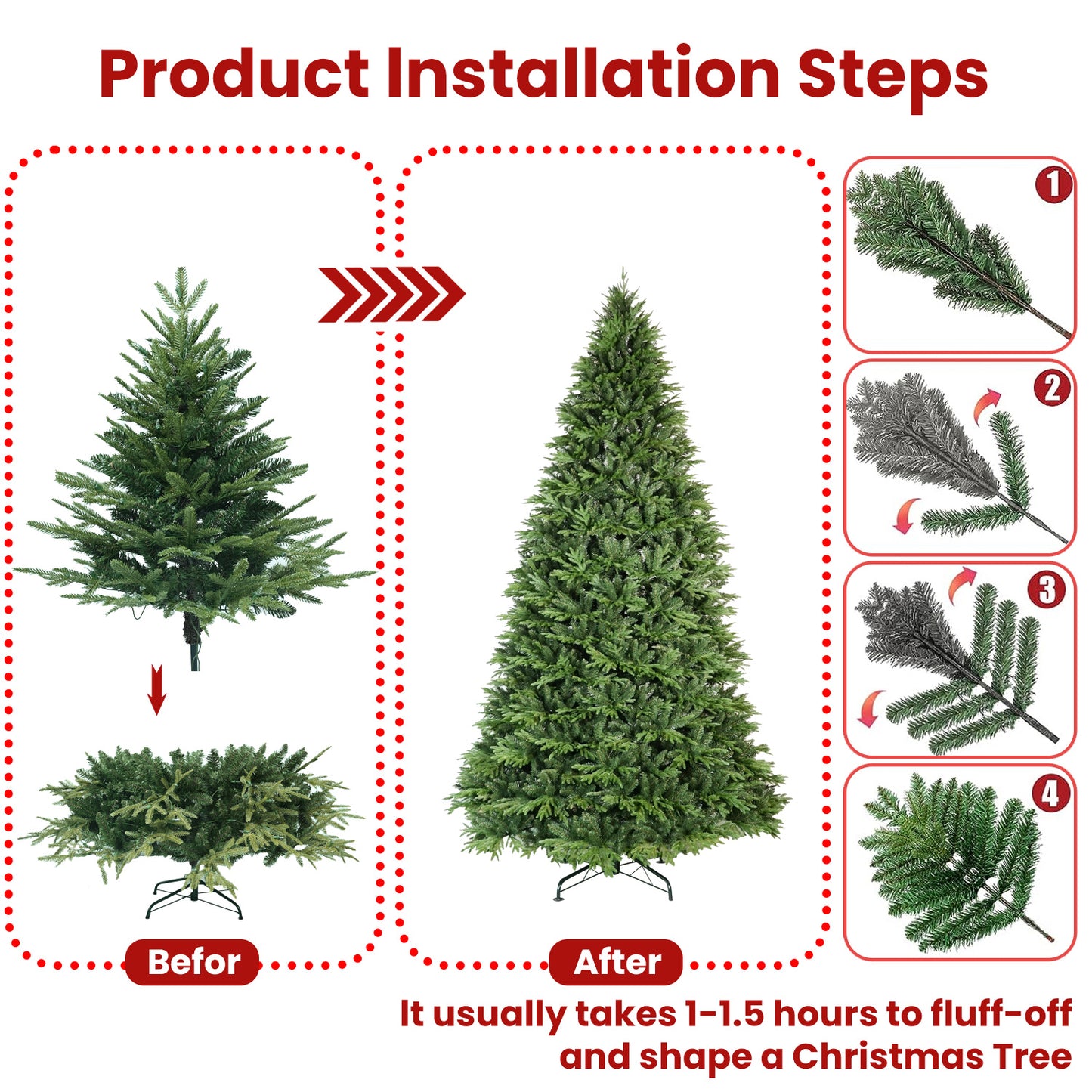 PVC Christmas Tree - Hybrid Decoration for Holiday Cheer