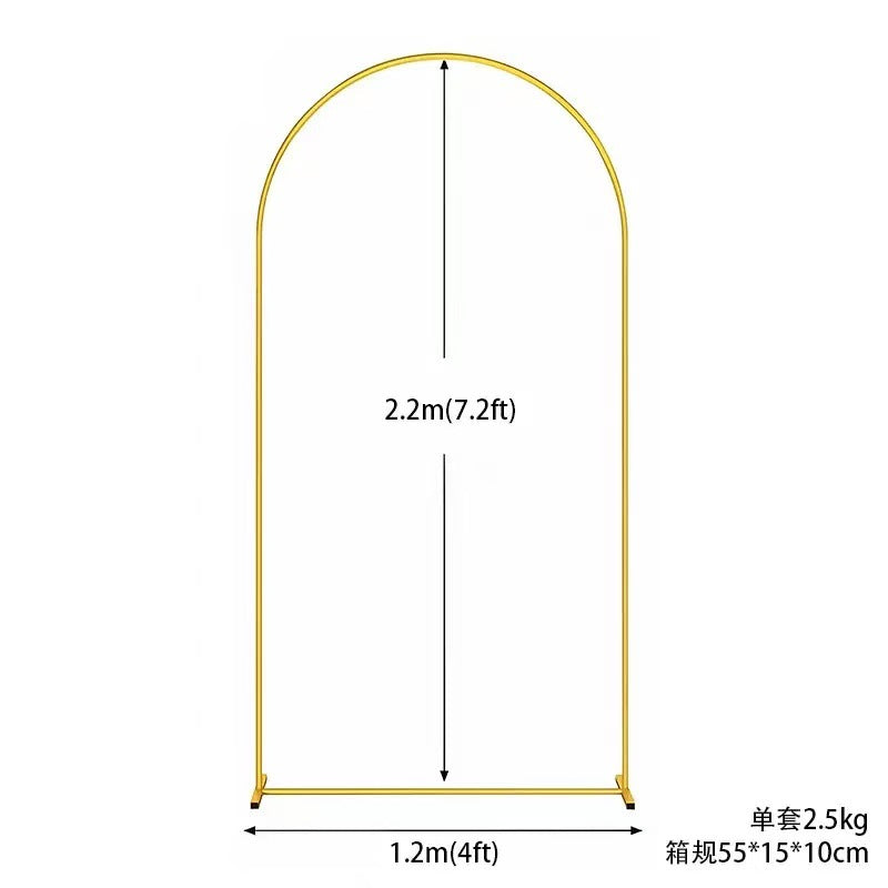 Wedding Metal Balloon Arch Stand with 3 Supports for Event Decoration