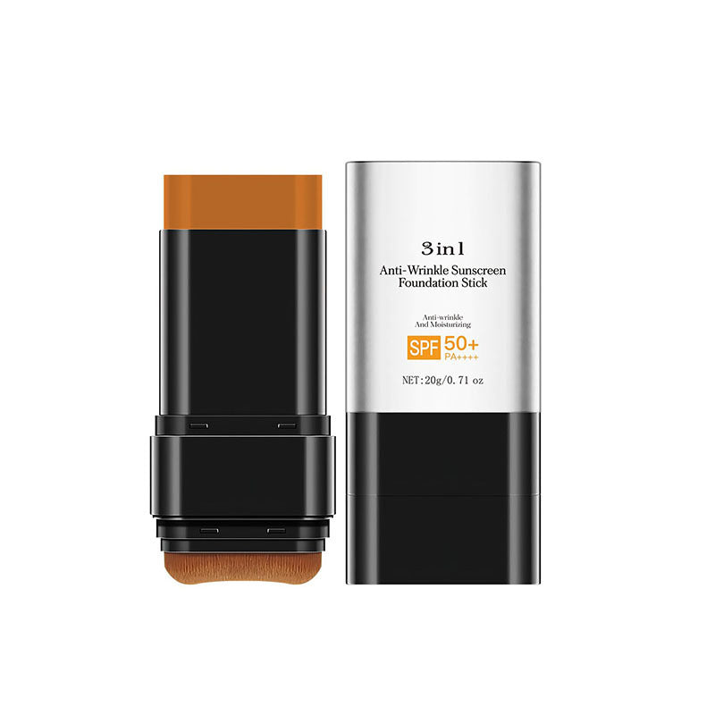 3-in-1 Moisturizing Foundation Stick Light Makeup for All Skin Types