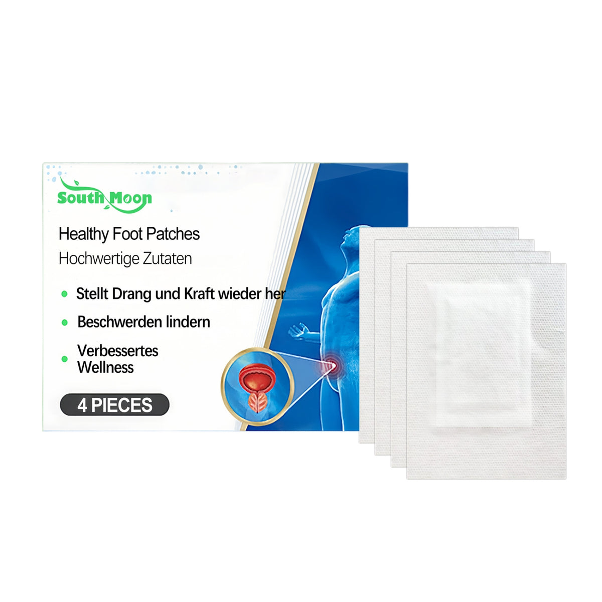 Foot Patches for Detox and Foot Care - 4 Pieces Natural Ingredients