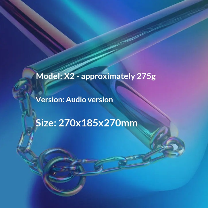 Stainless Steel Gradient Color Nunchaku Training Equipment for Martial Arts