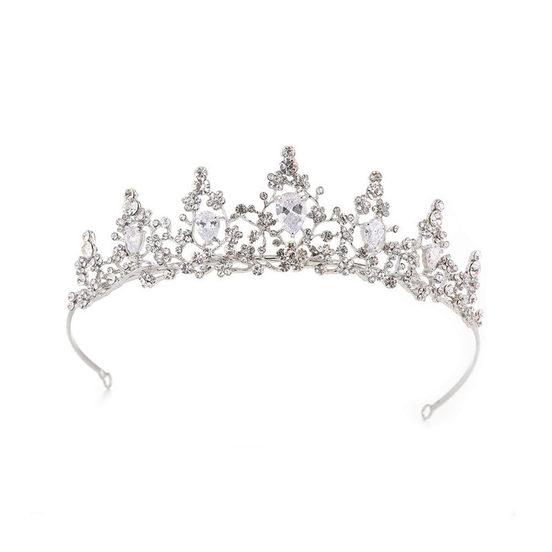 Children's Rhinestone Crown Tiara - Adjustable Zircon