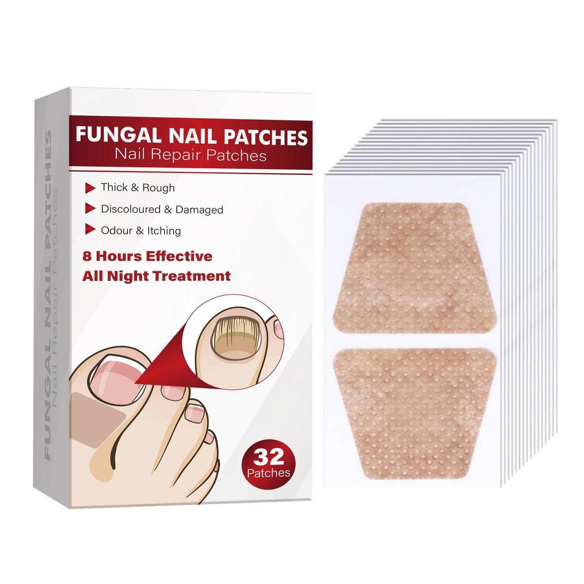 Nail Nursing Adhesive Bandage Fungal Patches Neutral Package 32PCs