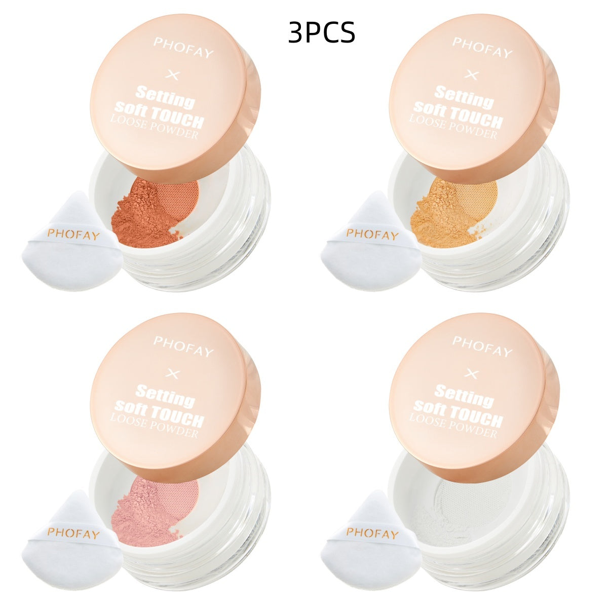Soft Touch Loose Setting Powder - Long-Lasting Mattifying Face Makeup
