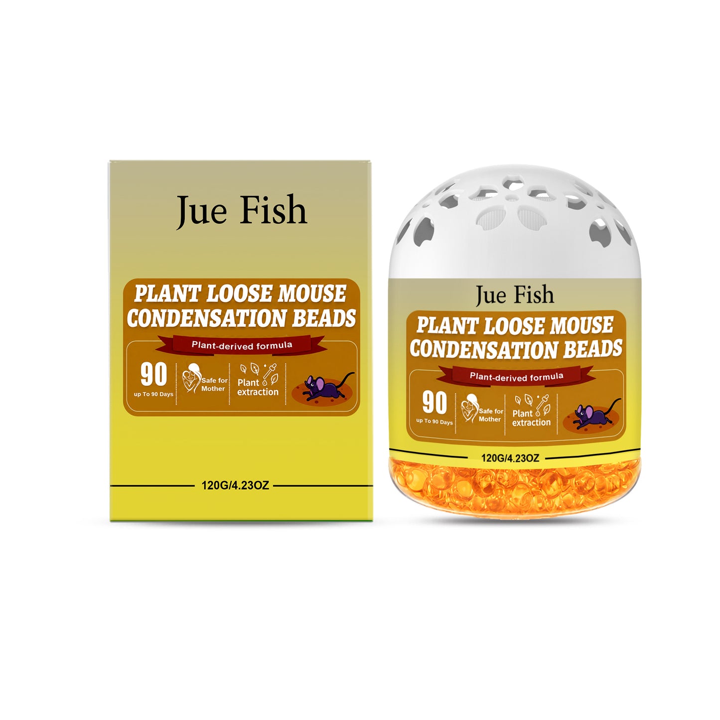 Plant Rodent Repellent Beads - 120G Natural Pest Deterrent for Garden & Home
