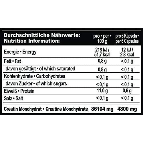 Creatine Capsules - 60 Tablets