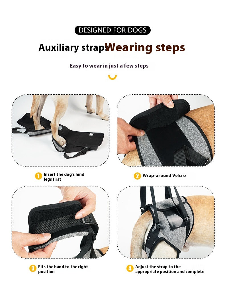 Elderly Dog Outing Back Strap - Adjustable Pet Harness for Senior Dogs