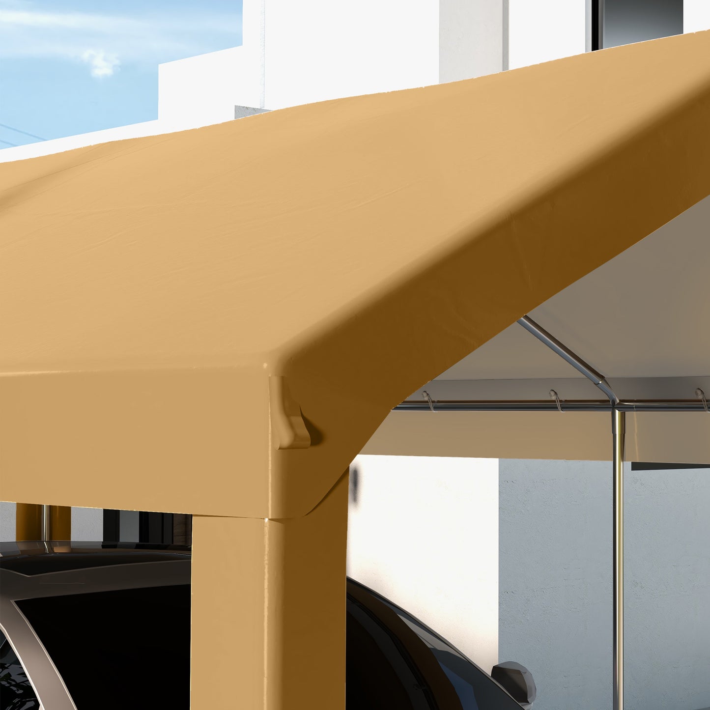 10' x 20' UV Resistant Carport Canopy Replacement Cover - Beige