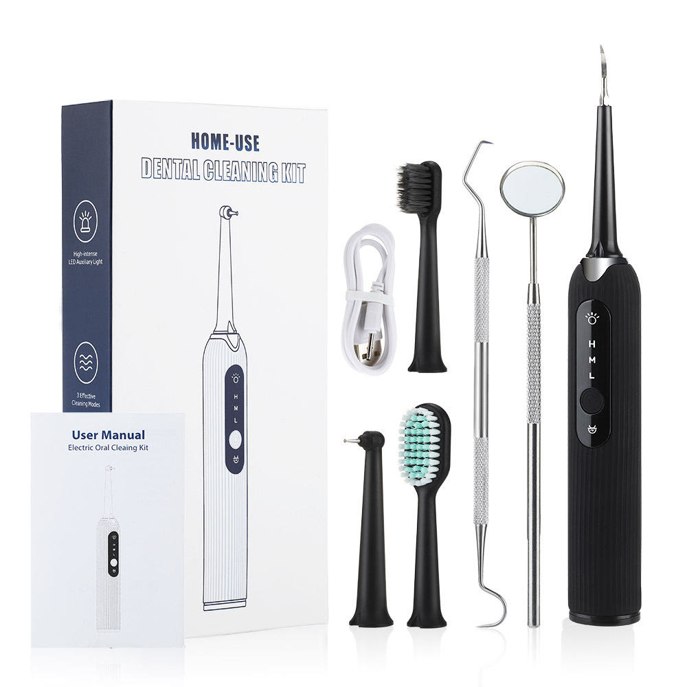 Portable Electric Dental Scaler for Oral Care - USB Rechargeable, Waterproof, LCD Display