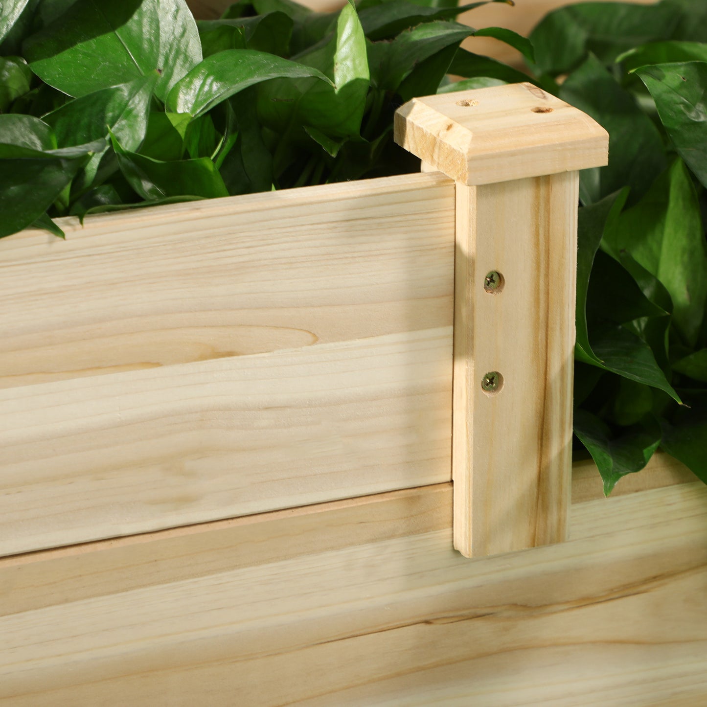 3-Tier Raised Wooden Garden Bed Planter Box Outdoor Planting Garden Bed