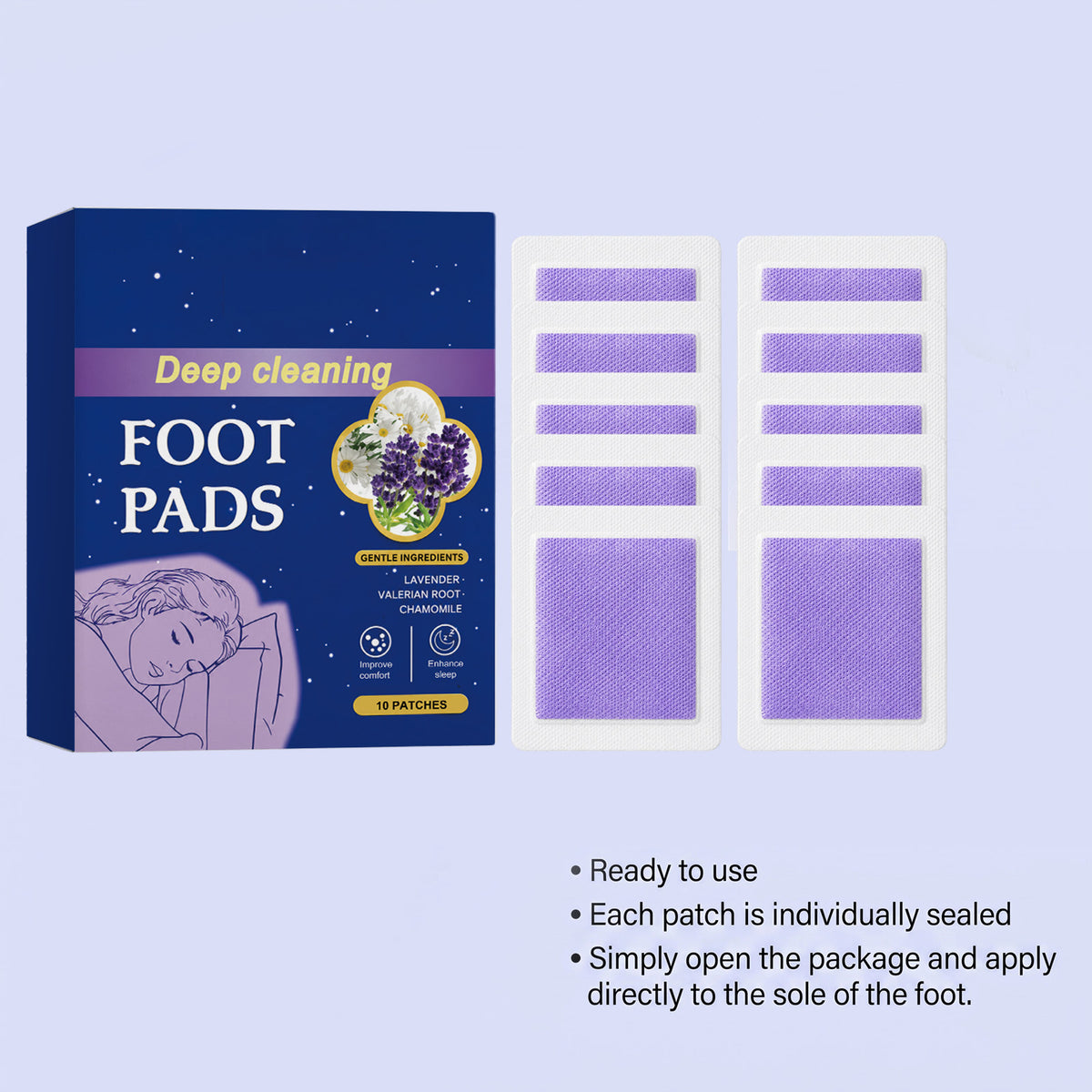 Sleep Care Foot Patches - 10 Pieces