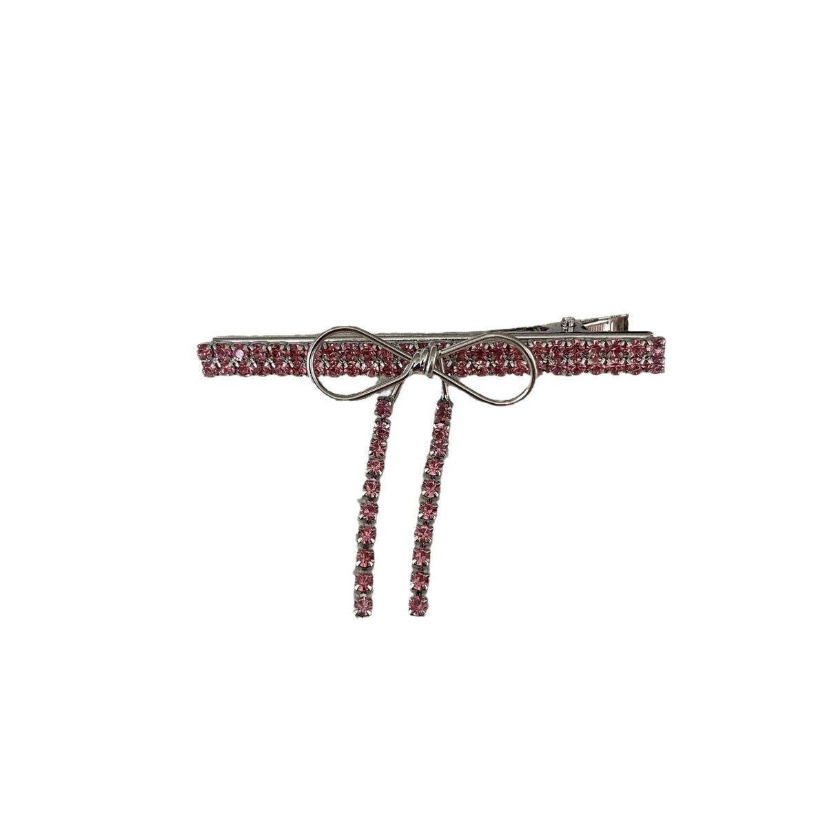 Rhinestone Side Bobby Pin - Bow
