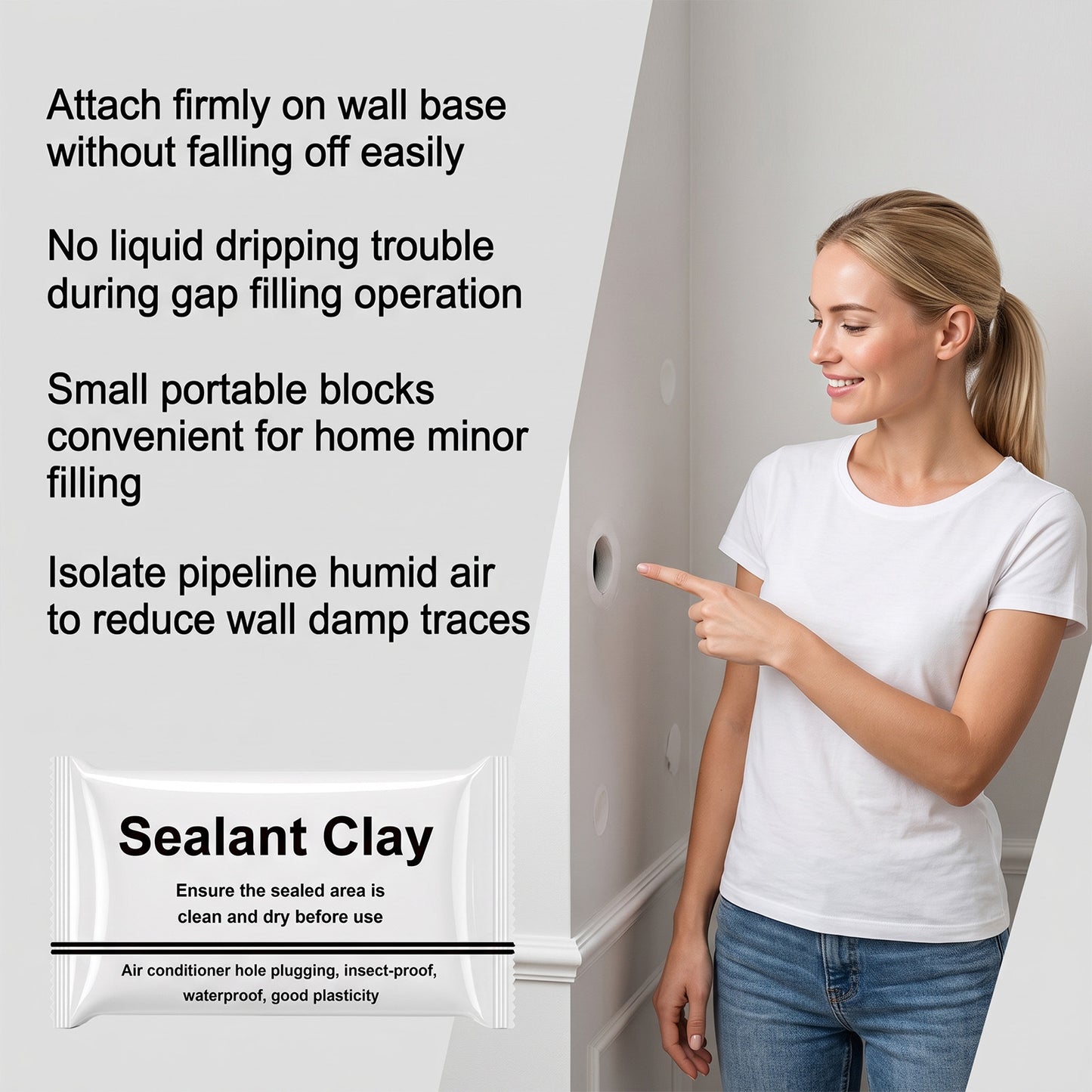 Sealing Compound for Cracks Between Wall Openings and Air Conditioning Ducts - 30g