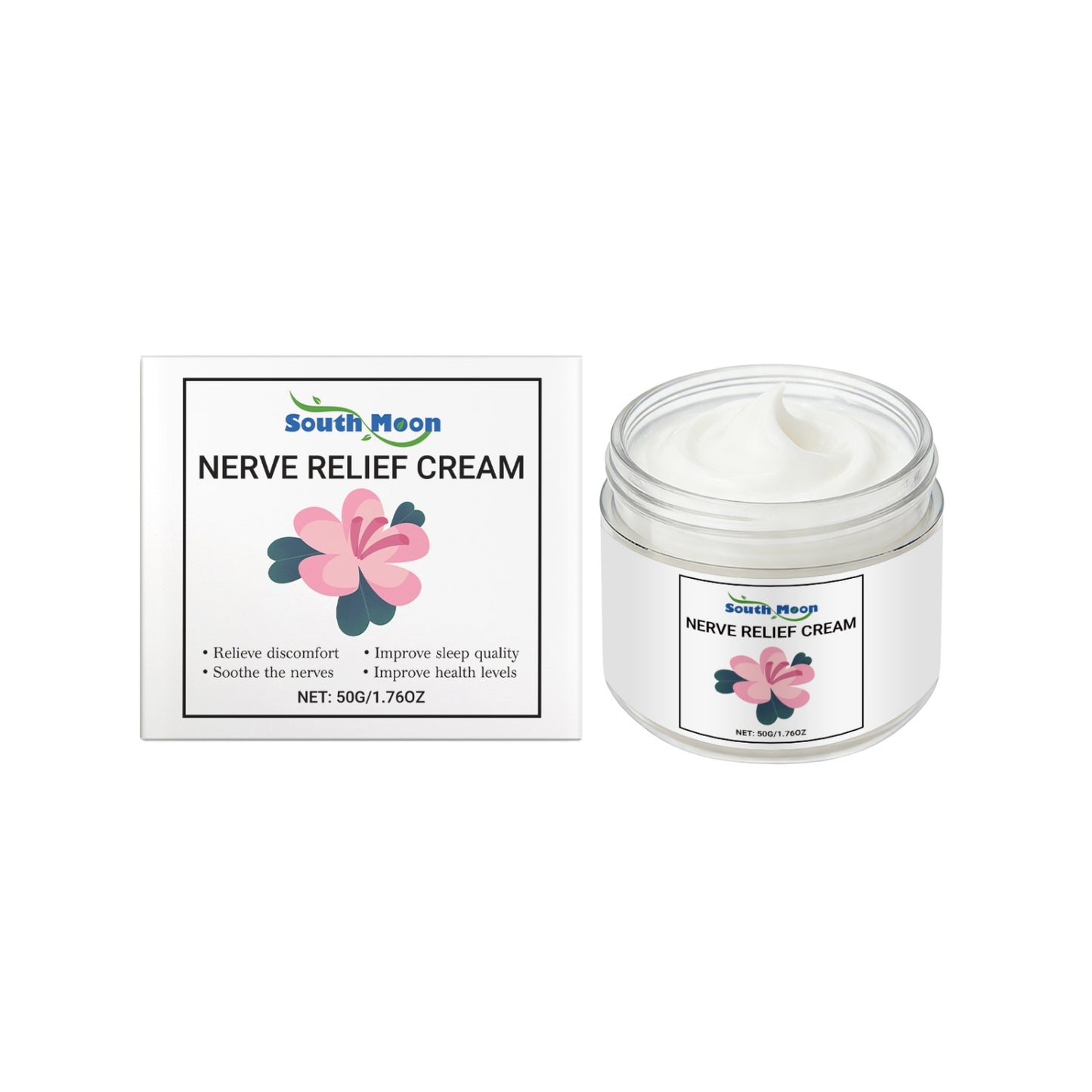 Nerve Relief Cream with Magnesium & Herbal Extracts - 50g