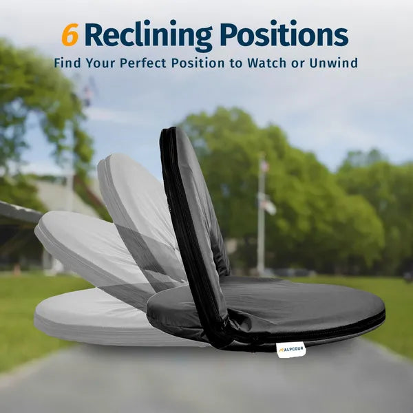 Reclining Stadium Seat - Waterproof, 6-Position Comfort