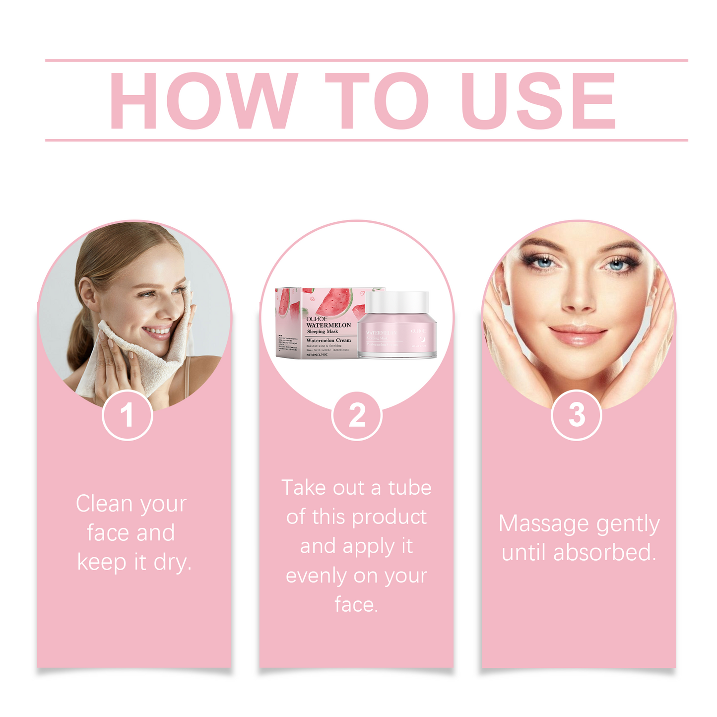 Watermelon Sleeping Mask - Hydrating & Brightening Facial Treatment (50g)