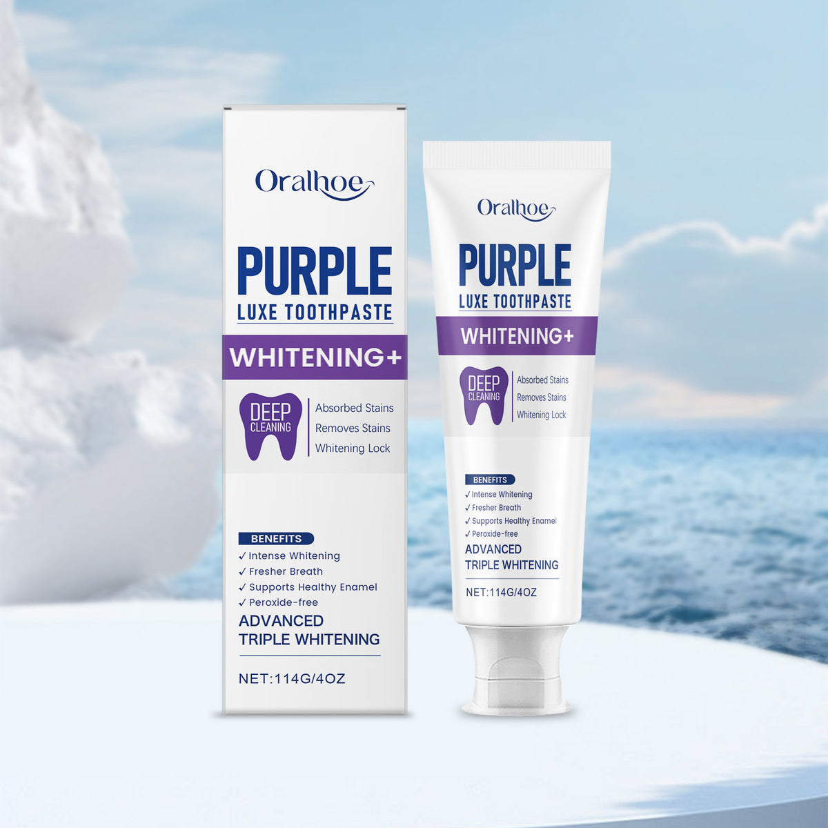 Whitening Toothpaste 114g - Brightening & Breath Fresh