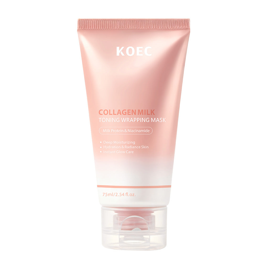 Milk Peel-Off Facial Mask with Collagen and Microneedle - Skin Care Tool