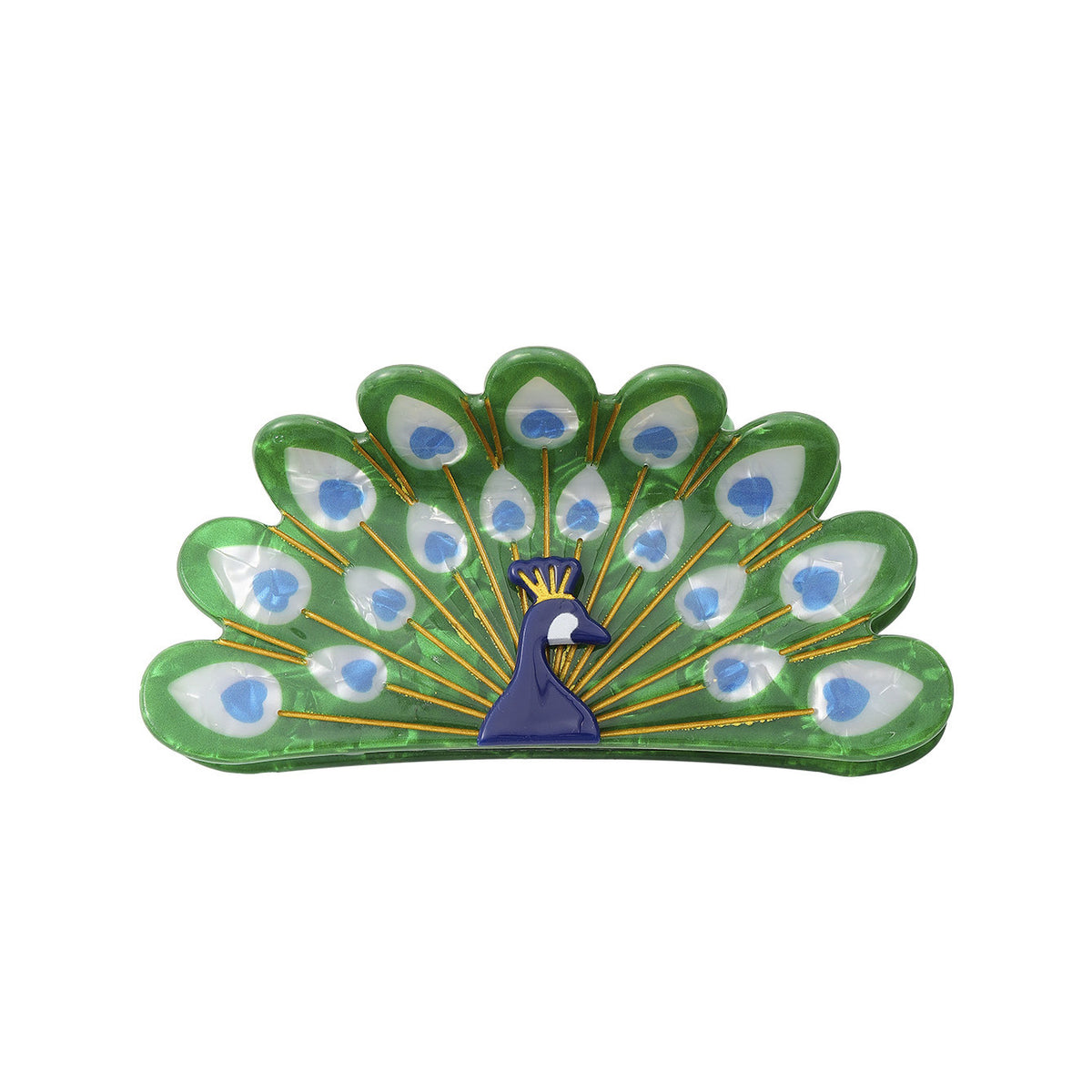 Peacock Hair Clip Retro Style