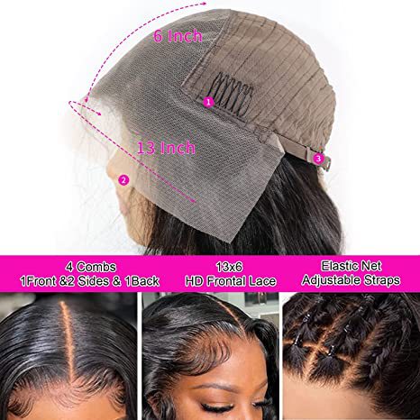 Water Wave Human Hair Lace Front Wig 13x4 & 13x6 Styles for Ladies