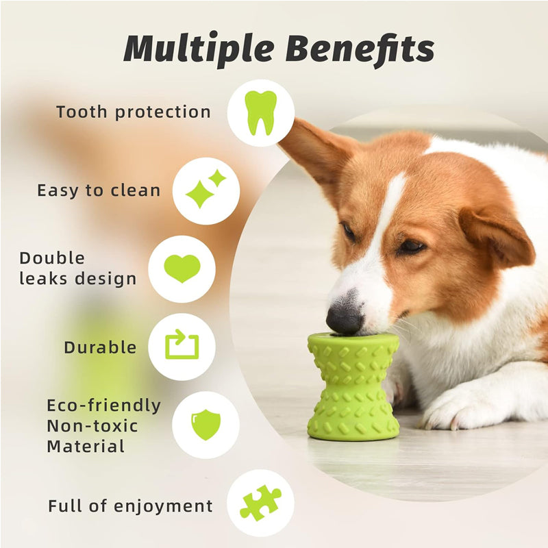 Natural Rubber Dog Chew Toys for Aggressive Chewers - Medium & Large Dogs, Teeth Cleaning, Durable & Safe