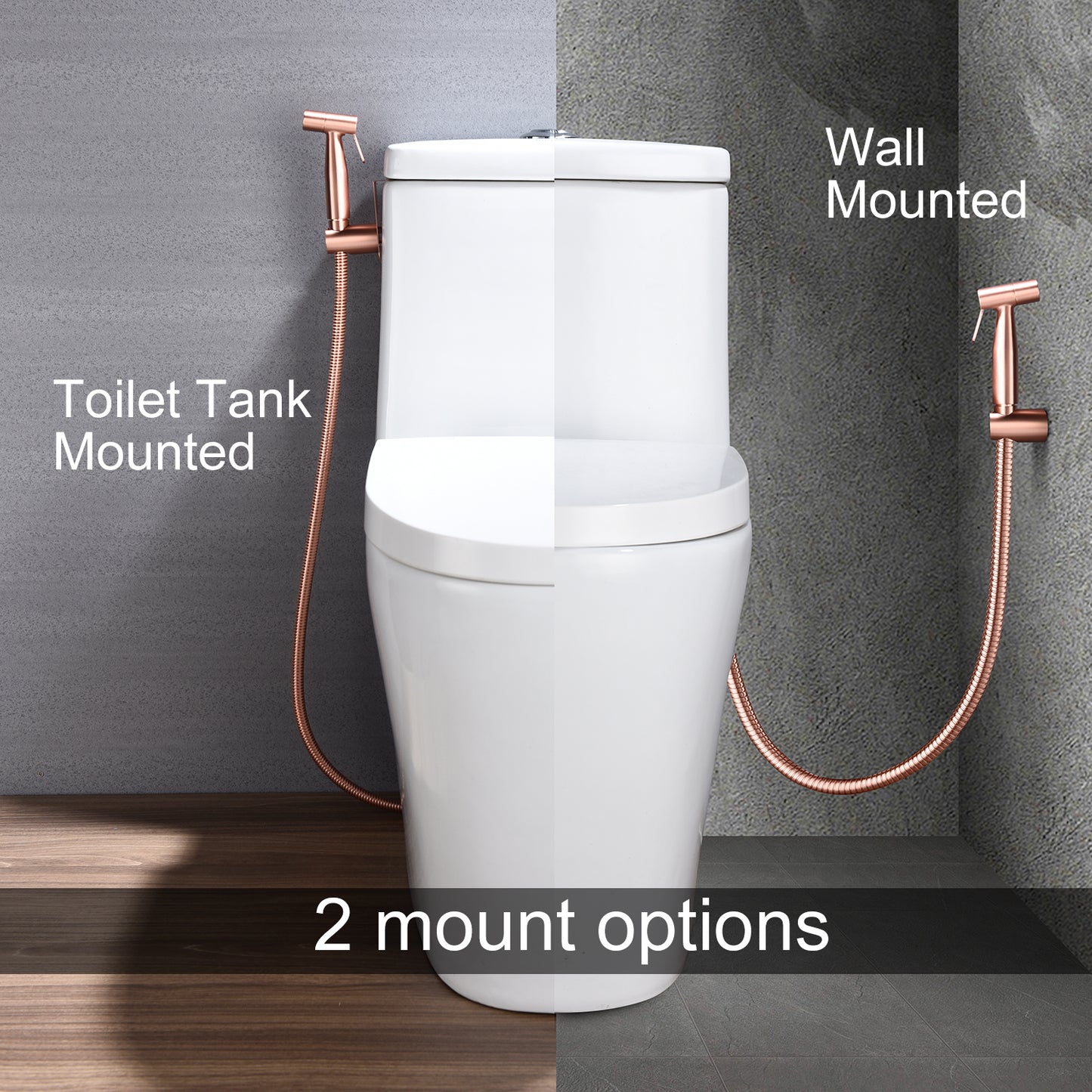 Pet Bathing Spray Gun Kit Rose Gold - Handheld Toilet & Pet Shower