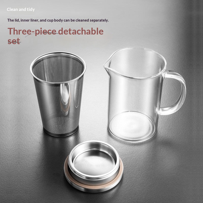Heat-Resistant Borosilicate Glass Tea Cup 450ml - Thick, Durable Drinkware