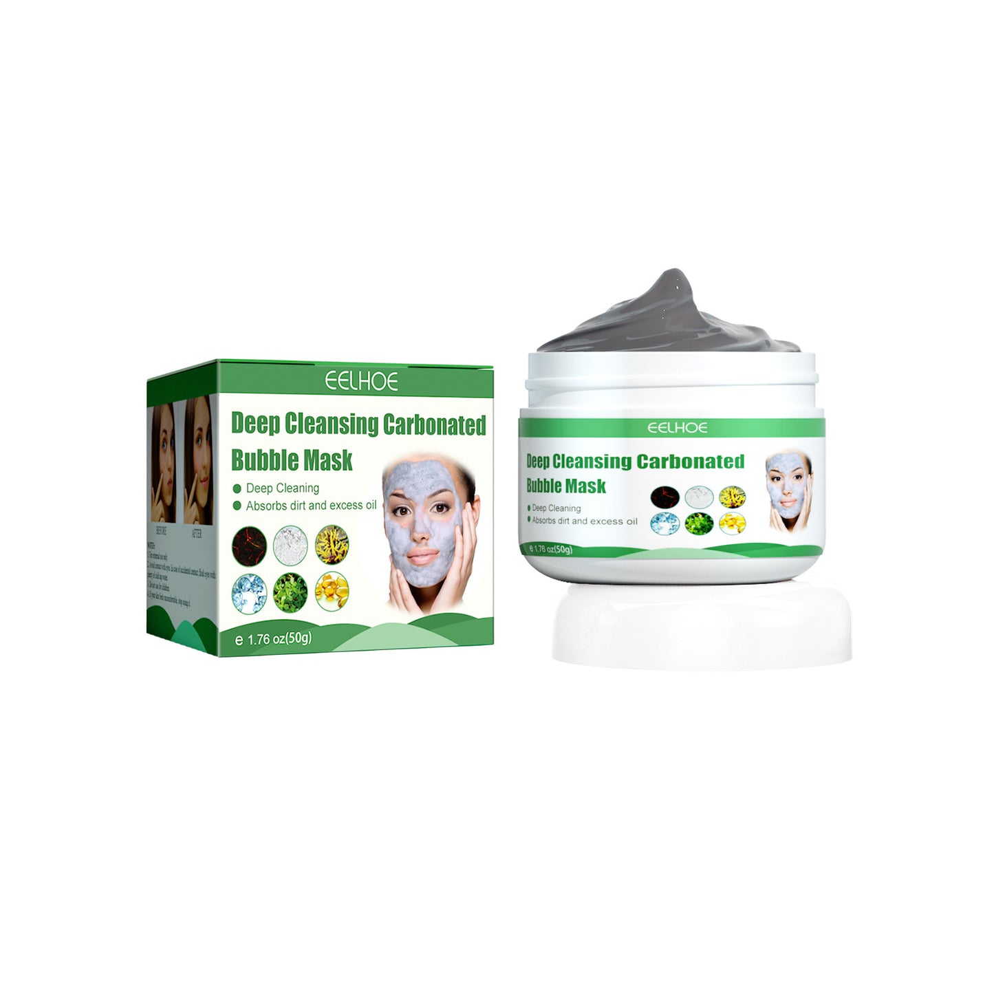 Moisturizing Bubble Mask for Skin Care 50g - Gentle Facial Cleansing