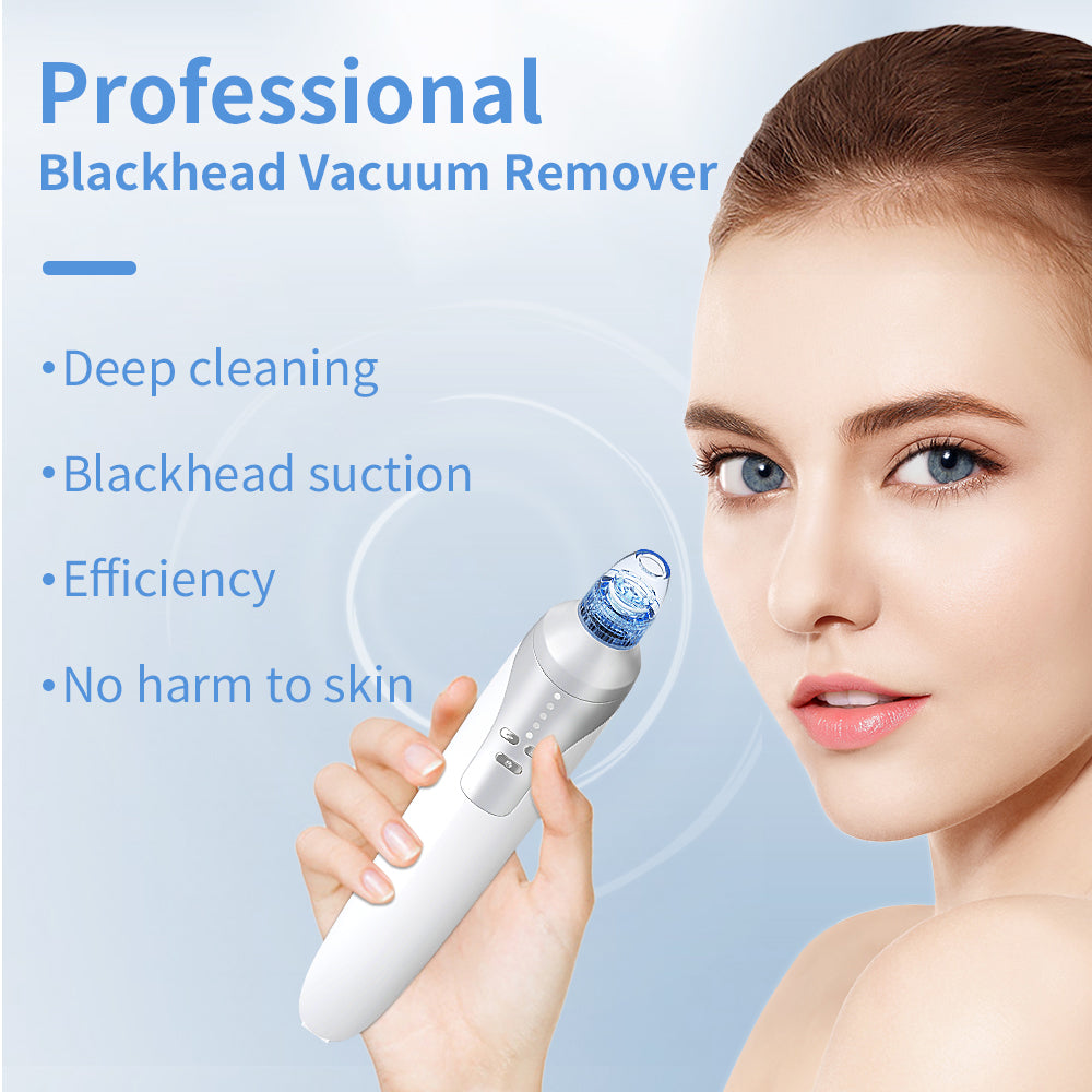 Blackhead Remover - Pore Vacuum Facial Cleansing Tool for Acne & Skin Care