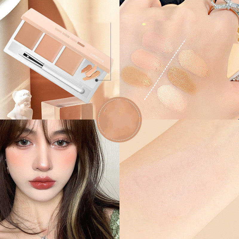 Tri-Color Concealer Palette for Dark Circles & Tear Troughs - Natural & Light Skin