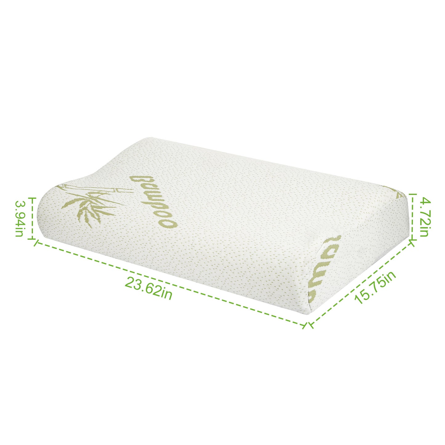 Bamboo Memory Foam Neck Support Pillow - Ergonomic Design