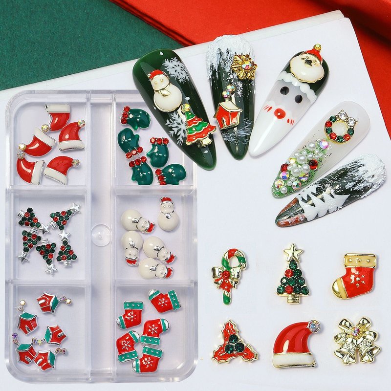 Christmas Snowflake Nail Art Ornament Set